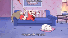 My Guts!  GIF - Bee And Puppycat My Guts Gut GIFs