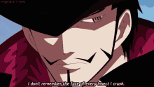 Mihawk I Dont Remember The Face Of An Insect GIF - Mihawk I Dont Remember The Face Of An Insect GIFs