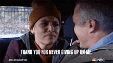 Thank You For Never Giving Up On Me Stella Kidd GIF