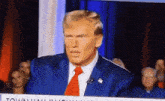Trump Looksmaxxing Mewing GIF