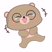 baby brown bear haha lol