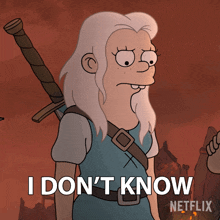 I Don'T Know Bean GIF - I Don'T Know Bean Disenchantment GIFs