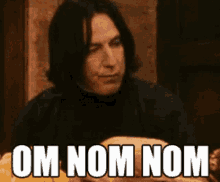 Severus Snape Nom Nom GIF - Severus Snape Nom Nom Eating GIFs