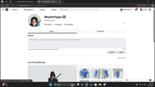 a screenshot of maybeyagia 's roblox account