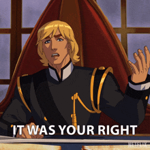 It Was Your Right Prince Adam GIF - It Was Your Right Prince Adam Masters Of The Universe Revolution GIFs