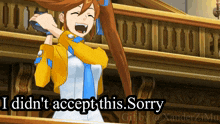 I Didn'T Accept This Sorry Ace Attorney GIF