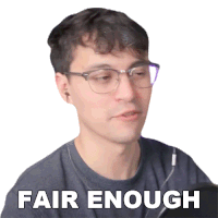 Fair Enough Hunter Engel Sticker - Fair Enough Hunter Engel Agufish Stickers