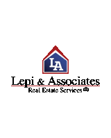 the logo for lepi and associates real estate services