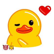 Rubber Ducky I Love You GIF - Rubber Ducky I Love You Heart U GIFs