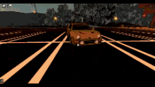 a yellow car is driving down a street with the words get real written above it