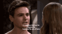 Days Of Our Lives Johnny Allie GIF - Days Of Our Lives Johnny Allie Allie Horton GIFs