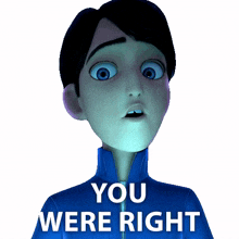 you were right jim lake jr trollhunters tales of arcadia youre correct youre not mistaken