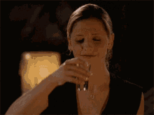 Buffy Drinking Alcohol GIF - Buffy Drinking Alcohol First Time Drinking GIFs