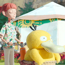 Riding A Scooter Psyduck GIF - Riding A Scooter Psyduck Haru GIFs