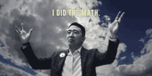 I Did The Math Andrew Yang GIF - I Did The Math Andrew Yang Yang Gang GIFs