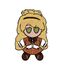 a drawing of a girl with the name tasma on the bottom right