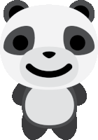 Smile Smiling Panda Sticker