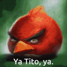 an angry bird with the words ya tito ya