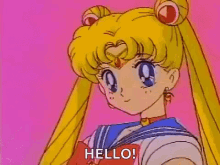 Sailor Moon Hello GIF - Sailor Moon Hello Hi GIFs