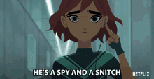 Hes A Spy And A Snitch Carmen Sandiego GIF - Hes A Spy And A Snitch Carmen Sandiego Gina Rodriguez GIFs