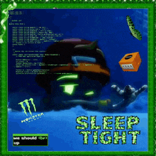 a poster that says sleep tight on it