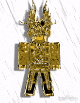 ibis paint shows a gold robot with a crown