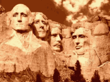 trump mount rushmore oh no fake news unbelievable