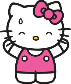 Going Crazy Hello Kitty Sticker - Going Crazy Hello Kitty Dizzy Stickers