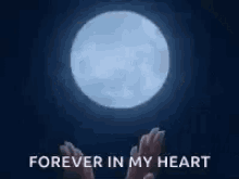 heart moon hands forever in my heart