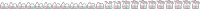 a row of red , white and blue lines on a white background