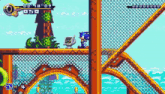 sonic the hedgehog is playing a video game with a fence around him .