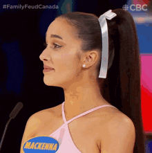 Nodding Mackenna GIF - Nodding Mackenna Family Feud Canada GIFs
