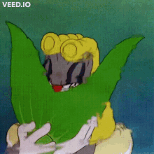 a cartoon of tom and jerry with the words veed.io on the bottom right