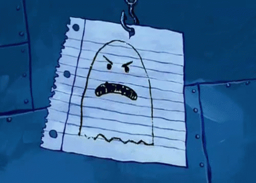 spongebob as a ghost