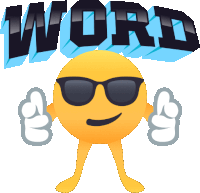 Word Smiley Guy Sticker - Word Smiley Guy Joypixels Stickers