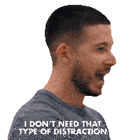 I Dont Need That Type Of Distraction Right Now Vinny Guadagnino Sticker - I Dont Need That Type Of Distraction Right Now Vinny Guadagnino Jersey Shore Family Vacation Stickers