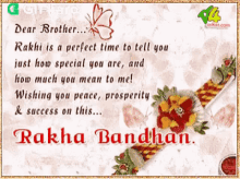 rakha bandhan gifkaro my brother is special to me wishing you peace prosperity and success festival
