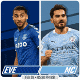 Everton F.C. Vs. Manchester City F.C. Pre Game GIF - Soccer Epl English Premier League GIFs