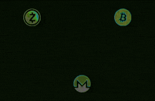 a green circle with a dollar sign and a bitcoin sign