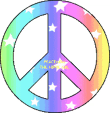 rainbow colorful art logo peace