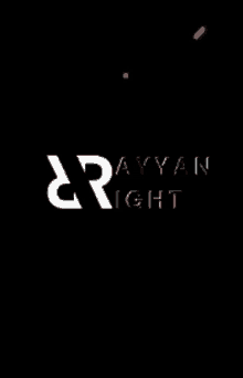 a black background with the word rayyan right on it