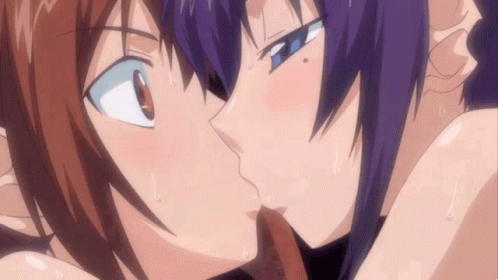 Anime Kiss Yuri GIF - Anime Kiss Kiss Anime - Discover & Share GIFs
