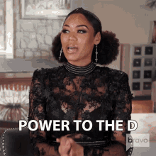 Power To The D Monique Samuels GIF - Power To The D Monique Samuels Real Housewives Of Potomac GIFs