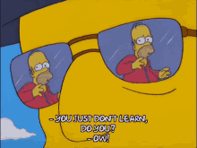 Usted No Aprende You Just Dont Learn GIF - Usted No Aprende You Just Dont Learn Simpsons GIFs
