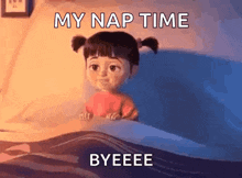 Nap Time Boo GIF - Nap Time Boo Monsters Inc GIFs