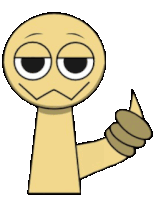 a cartoon character giving a thumbs up sign