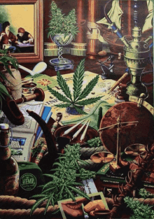 Trippy Sad GIF - Trippy Sad Marijuana Leaves GIFs