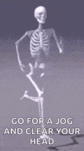 Running Skeleton GIF