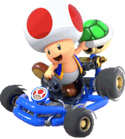 Toad Mario Kart Sticker