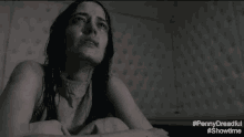 cold scared eva green penny dreadful padded room